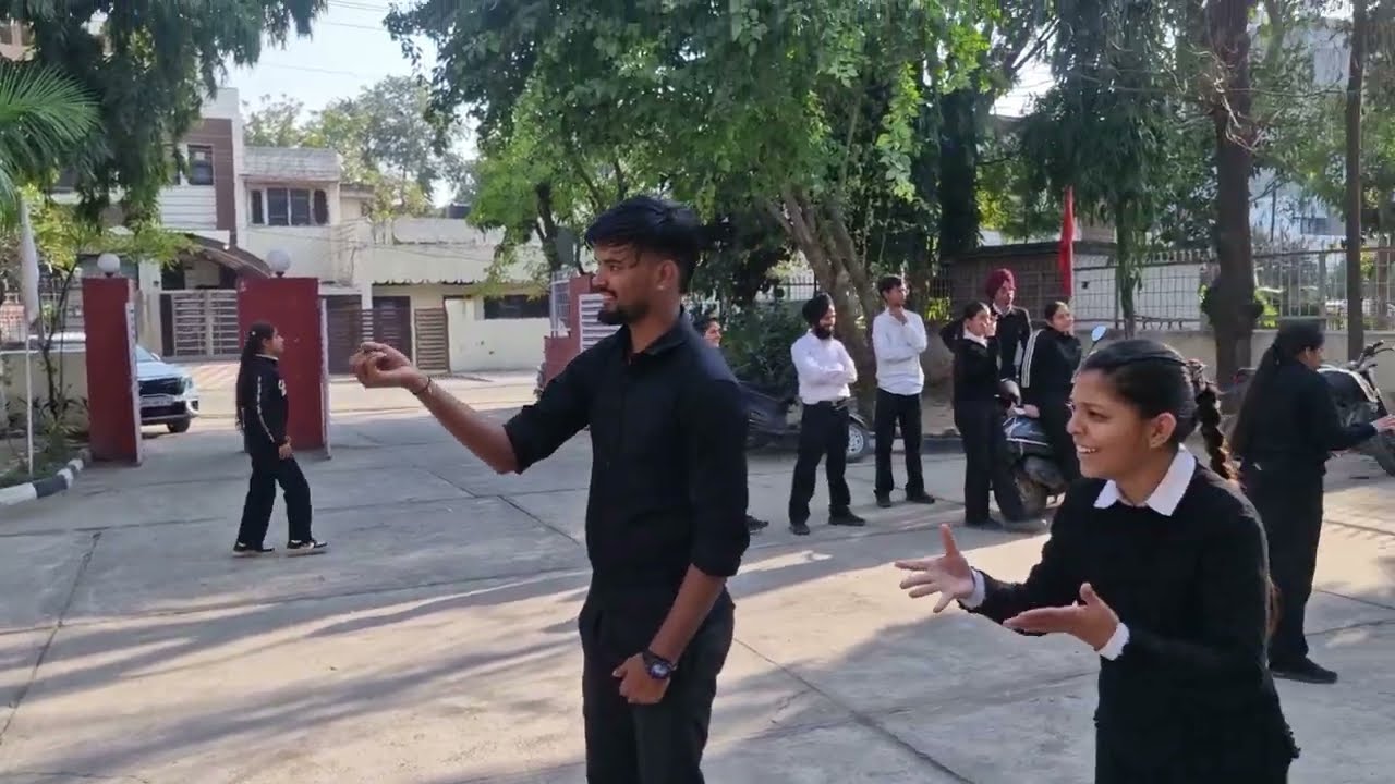 Our classmate is a funny actor.