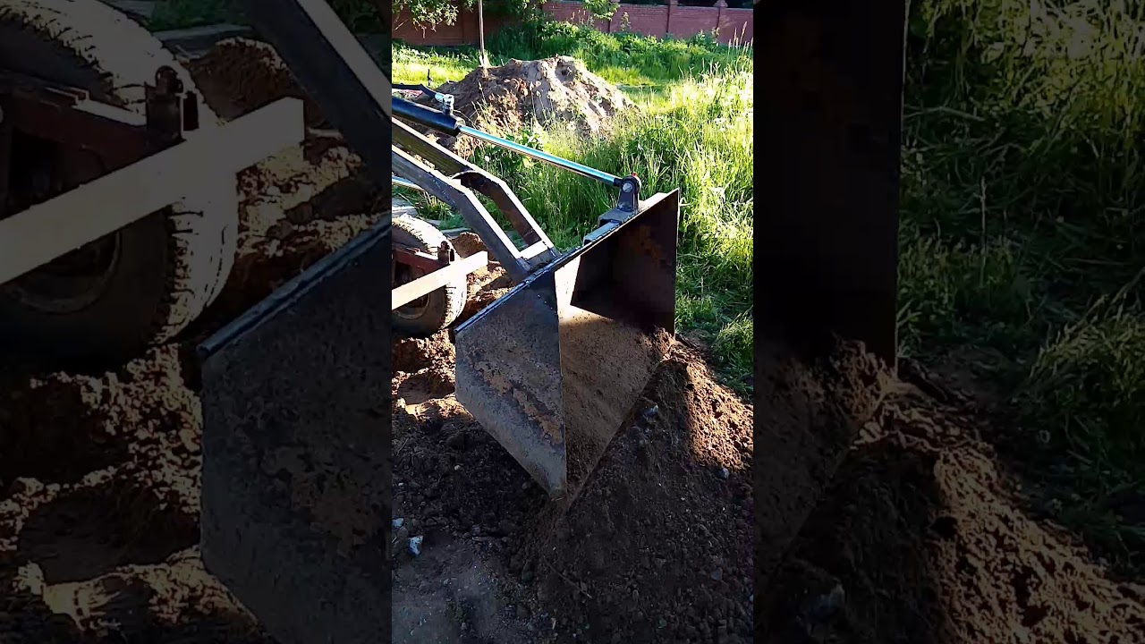 Трактор переломка, погрузчик. - YouTube