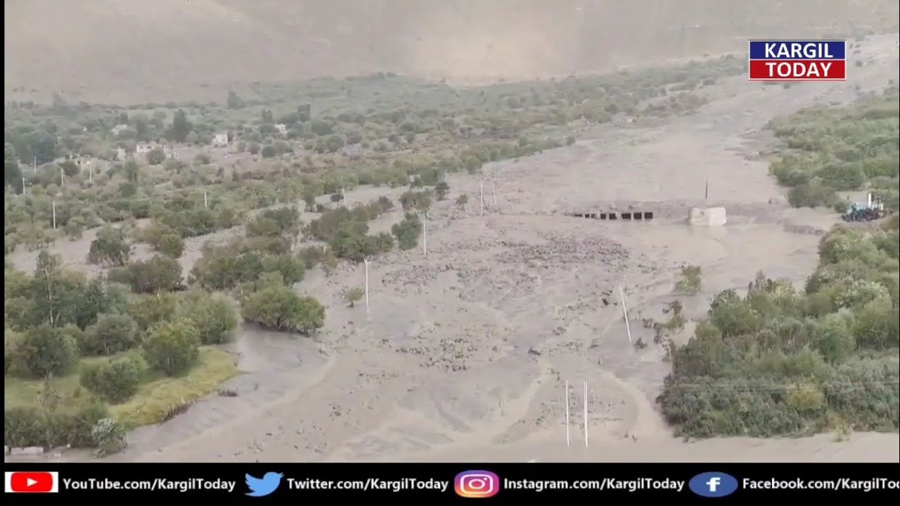 Flash Flood, Khawus, NamSuru of Kargil district 