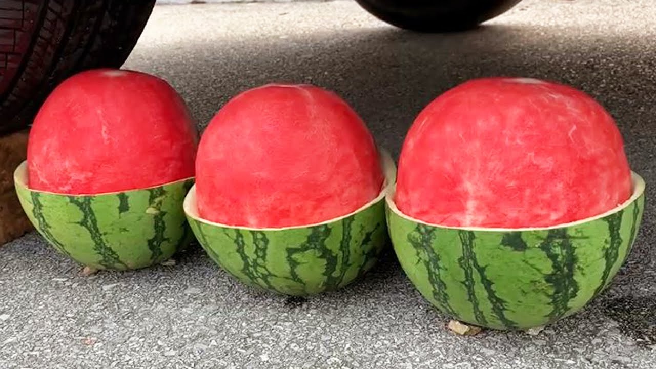 Experiment Car Vs Watermelons Vs Balloon Vs Toy ! Crushing Crunchy
