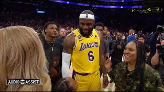 LeBron James Mic'd Up After Breaking Kareem NBA Scoring Record