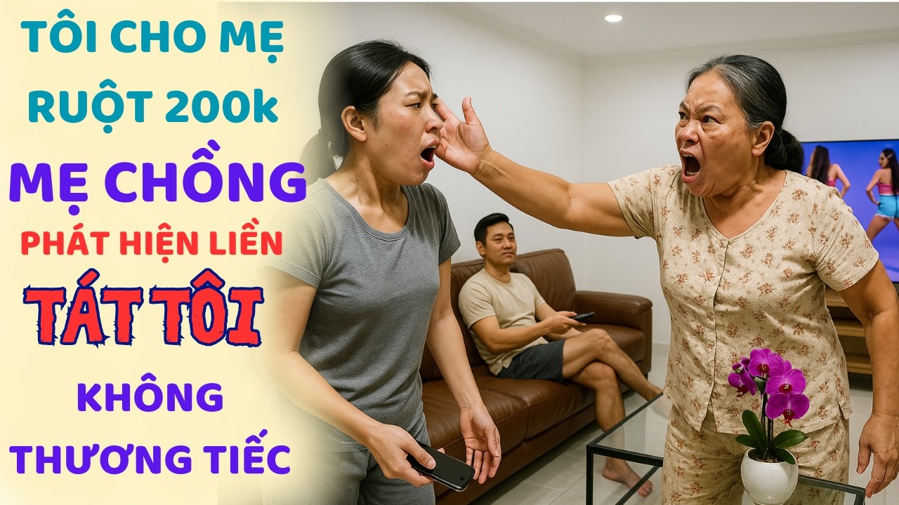 Outline Video Lén Lút Cho Mẹ Đẻ 200k - MẸ CHỒNG Tát Lệch Mặt Con Dâu - 2 Năm Sau Quỳ Gối Xin Lỗi Cô.