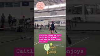Caitlin Clark COMPETITIVE #caitlinclark #CC #cc22 #pickleball #indianafever #wnba #womensbasketball