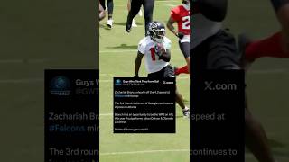 Falcons rookie WR Zachariah Branch is FAST #falcons #atlantafalcons #georgia #rookie #nfl