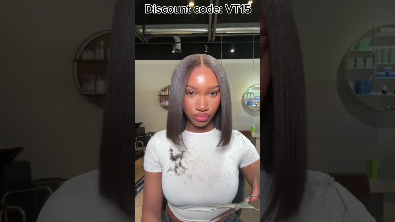 Wear Go 100% Glueless! Bob Wig Install + 5x5 HD Pre-cut Lace