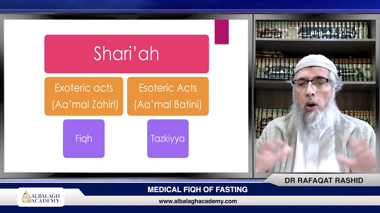 Dr Rafāqat Rashid Medical Fiqh Of Fasting | Dr Rafaqat Rashid | Al Balagh Academy - YouTube