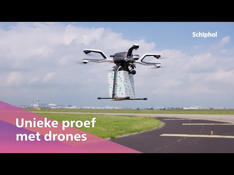Unieke proef met drones op Schiphol