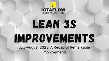 IOTAFLOW Kaizen Series | July-August 2023: A Recap of Remarkable 3S Lean Improvements.
