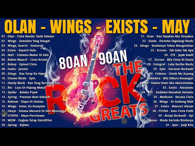 OLAN - WINGS - EXISTS - MAY Lagu Rock Kapak Terbaik 90an - Lagu Slow Rock Malaysia 90-an Terbaik class=