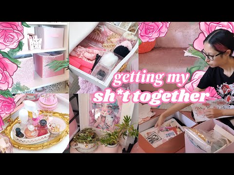 organising my v aesthetic and not clusterf*ck of an apartment ♡ cleaning motivation & reset