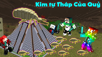 MINECRAFT PHÙ THỦY #17: CÙNG NOOB T GAMING ĐẠI CHIẾN KIM TỰ THÁP Ở THẾ GIỚI QUỶ