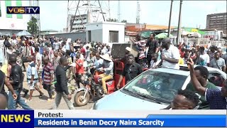 Residents in Benin Protest Against CBN Over Naira Scarcity