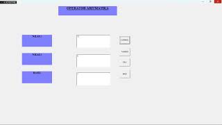 MEMBUAT OPERATOR ARITMATIKA MENGGUNAKAN VISUAL BASIC
