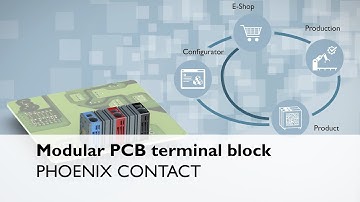 Modular PCB terminal block easily configured