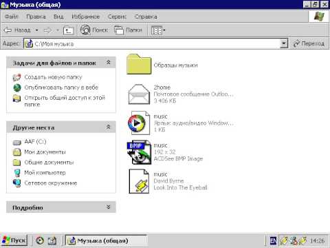 3 5 Операции над файлами и папками Windows XP