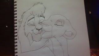 The Lion King | Drawing Kovu and Kiara