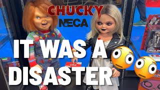 NECA CHUCKY TV SERIES DOLL AT THE TOY FAIR, MY OPINION ON THEM 