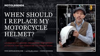 When should I replace my motorcycle helmet?