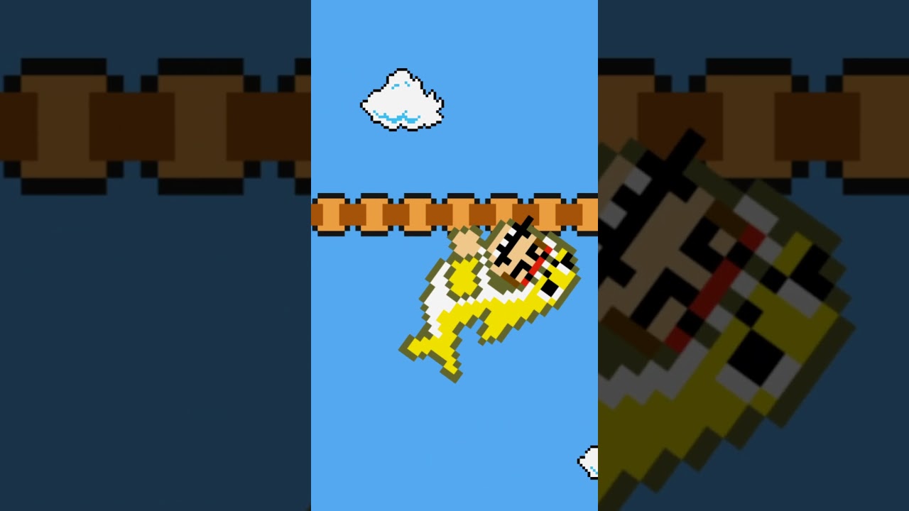 Mario Got the Baby Shark Power… This Is Chaos ベイビーシャークの力を手に入れたマリオ…カオスすぎる #shorts #mario #baby shark