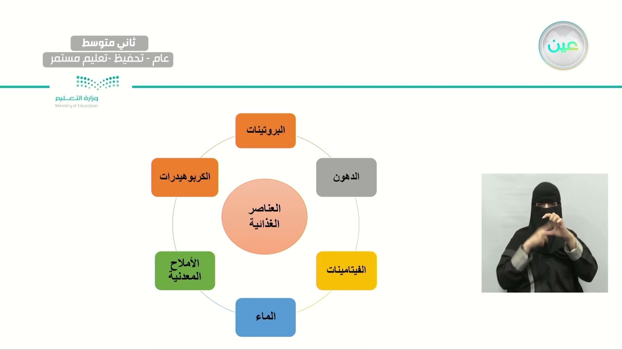 التوعية الصحية الغذاء الكامل والمتوازن - المهارات الحياتية والأسرية - ثاني متوسط