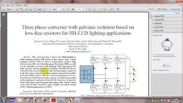 Three phase converter with galvanic isolation based on loss-free resistors for HB-LED lighting app