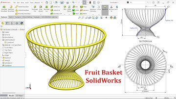 Fruit Basket Modeling in SolidWorks