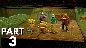TMNT Mutants Unleashed Walkthrough Gameplay Part 3 - Water Samples, Follow the Trail
