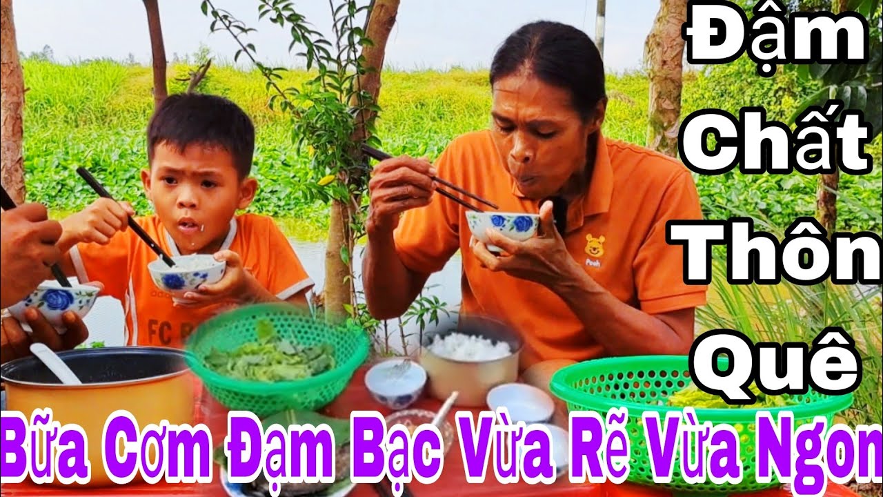 Bữa Cơm Đạm Bạc của Chị Mộng Kha và Bình Đen TV,,Vừa Rẽ Vừa Ngon Vừa,,Đậm Chất Thôn Quê...!