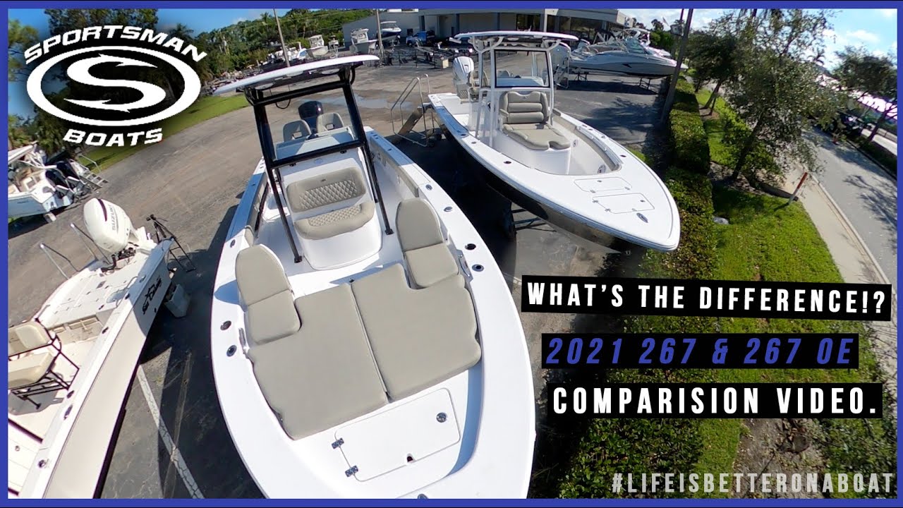 The Major Differences Between The 21 267 267 Oe Sportsman Center Console Boathouseh2o Com Youtube