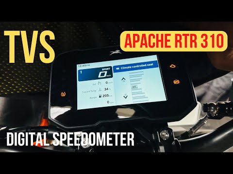 TVS Apache RTR 310 Speedo Console Details - GoPro Connectivity, Climate Control, TPMS
