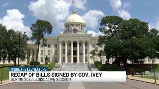 Recapping bills signed by Gov. Ivey in 2026