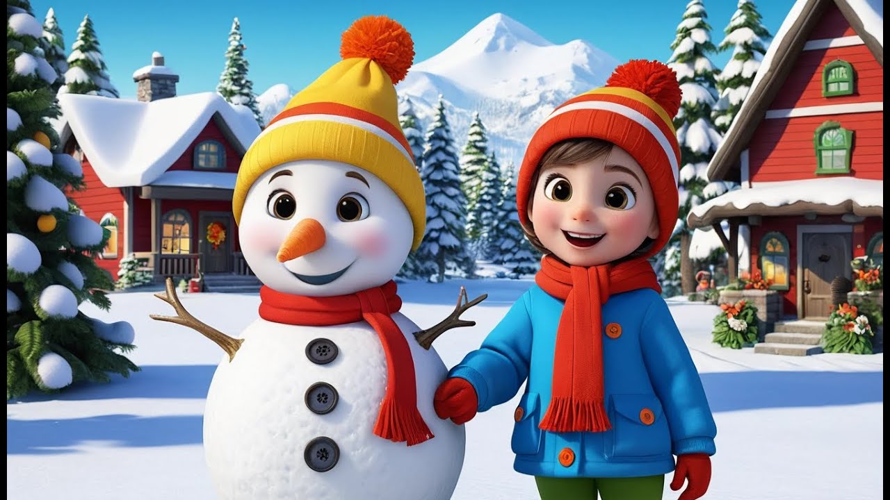 Build a Snowman – Winter Song Remix | Fun Winter Nursery Rhyme for Kids ...