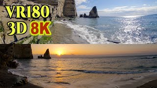 [ 8K 3D VR180 ] 房総半島の絶景景勝地「大波月海岸」 Ohhazuki Beach,Spectacular coastline at Boso Peninsula,in Chiba