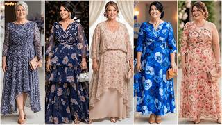 Plus Size Floral Mother of the Bride Dresses for Spring 2026: Elegant Curvy Wedding Guest Gowns screenshot 3