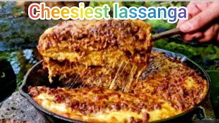 cheesiest lassanga in a nature | beef mince cheese lassanga by lubna