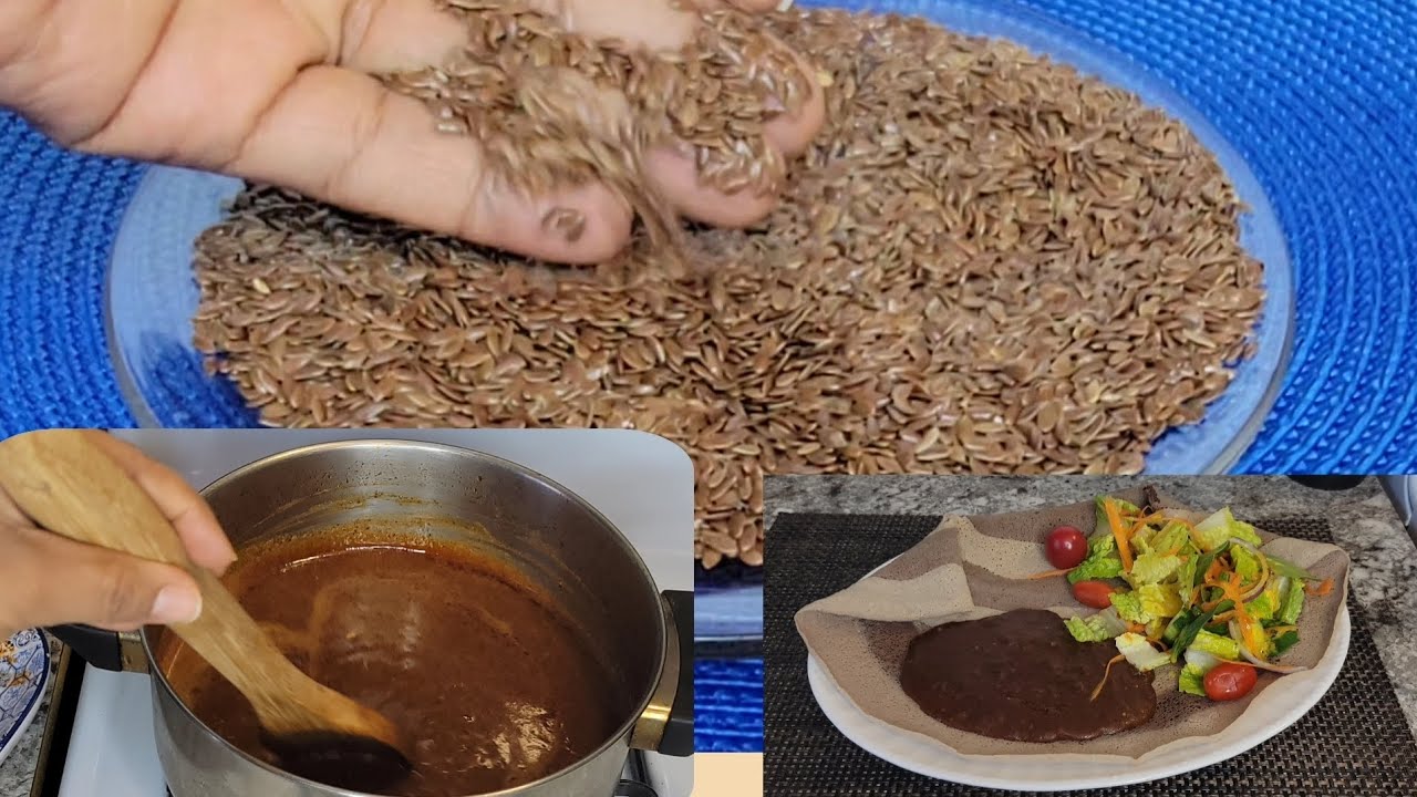 የተልባ ወጥ አሰራር /Ethiopian Food Flaxseed (Telba) Wot Recipe YouTube