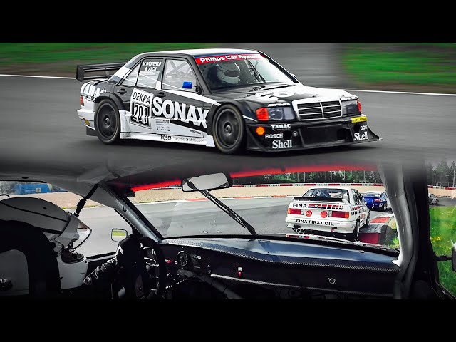 OnBoard a Mercedes 190E Evo II DTM (1993 Class 1 Specs) at the