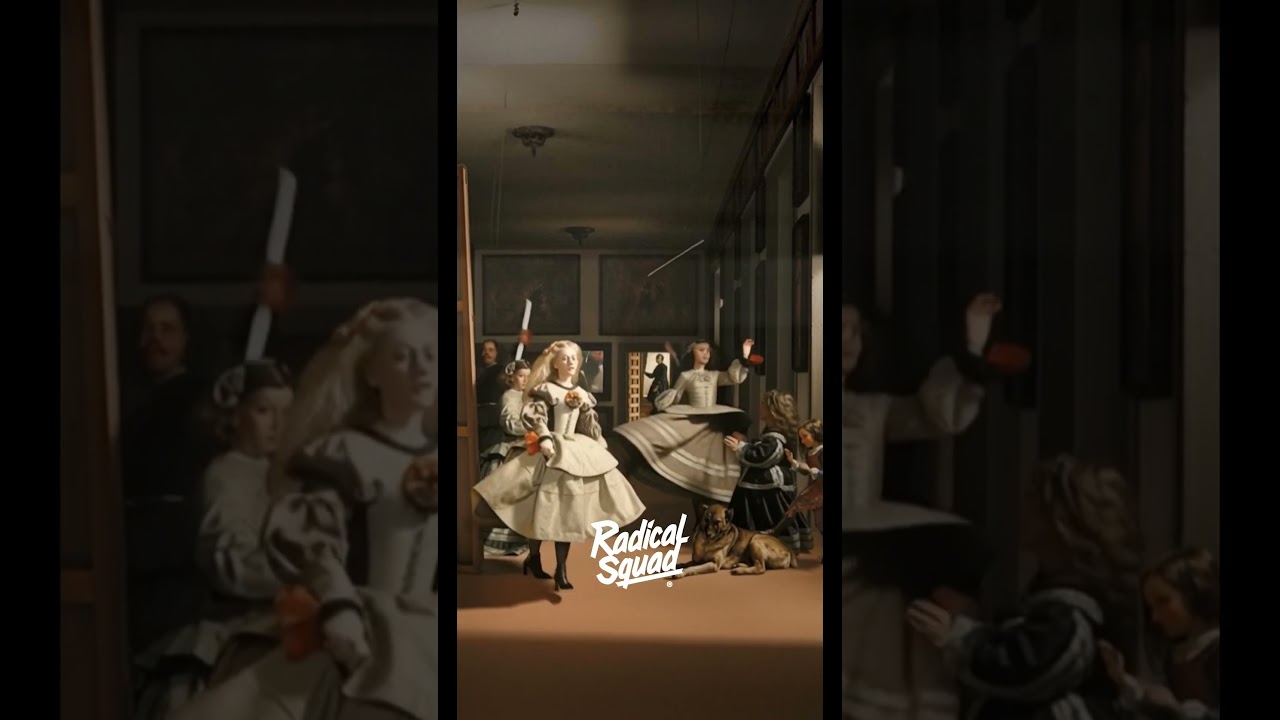 Velazquez pintando las Meninas bailando Trap 