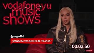 Entrevista a Bad Gyal. (Vodafone Music Shows)