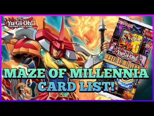 yugioh 25th tin card list Amazon.com: YuGiOh Trading Card Game Maze of Millennia Booster Pack [7 Cards]  : Toys & Games main image 1