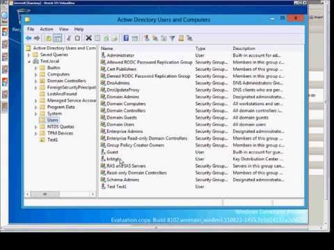 How to create a new Organizational Unit (OU) in Windows Server 2012