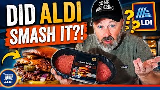 BETTER THAN FIVE GUYS ! | ALDI WAGYU SMASH BURGERS