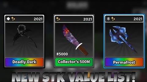 NEW STK VALUE LIST! | Survive the killer