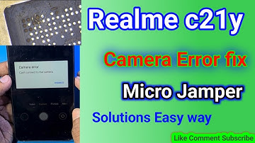 Realme C21Y camera error solution| realme C21Y cpu reball and micro jamper |Jmf|mobilerepair