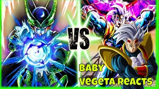 Baby Vegeta Reacts: Perfect Cell Vs GT Baby Vegeta Reaction
