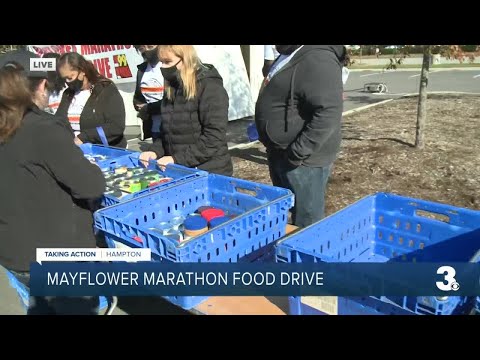 Hampton Mayflower Marathon food drive