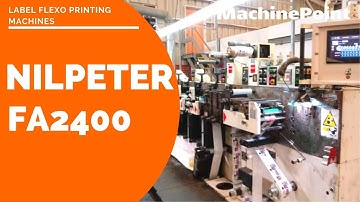 NILPETER FA2400 Label flexo printing machines | NILPETER Machinery