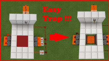 How to make an easy invisible trap in minecraft!!!