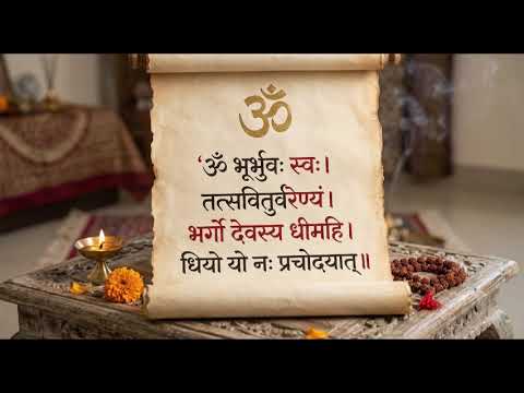 🕉️ गायत्री मंत्र | Gayatri Mantra | Om Bhur Bhuvaḥ Swaḥ | Daily Meditation & Positive Energy