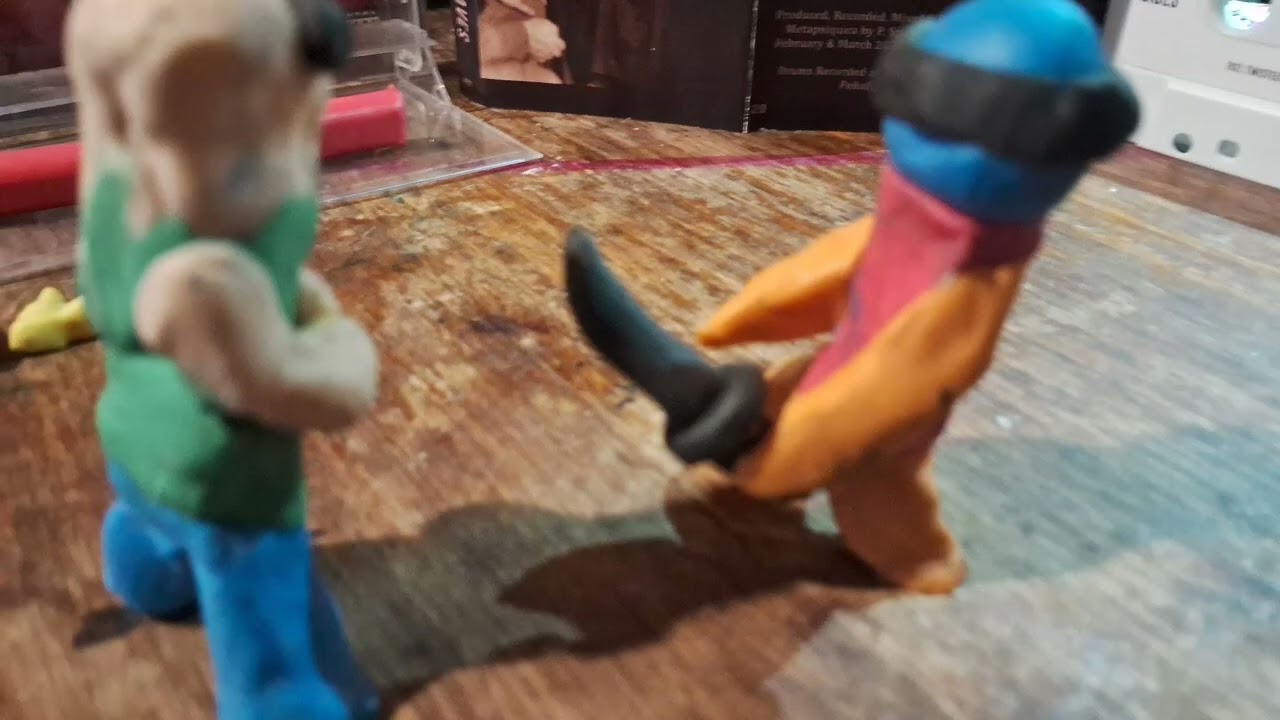 Stop-motion , the good guy vs the evil